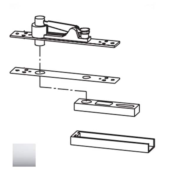 Center Hung Top Pivot, 625 Bright Chrome